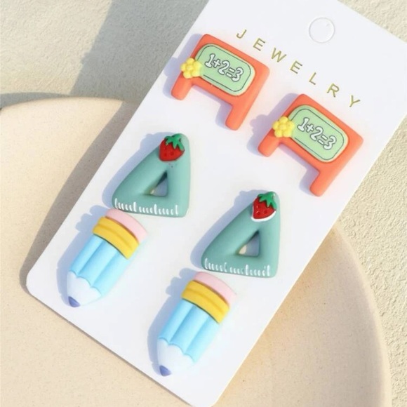 Back to School Earring Set - Picture 5 of 6